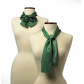 Kelly Green Silk Scarf - 10"x54"